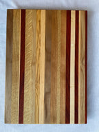 Sunset Handmade Wood Cutting Board — Walnut Oak Maple Padauk Ash, Charcuterie Serving