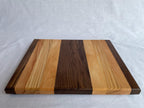 Phoenix' Daughter — Handmade Wood Cutting Board, Walnut Beech Ash Alder, Small Serving