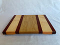 Padauk Maple and Walnut Cutting Board, Bold Handmade Wooden Chopping Board with Striking Grain, Kitchen Gift, Made in the Netherlands
