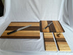Walnut Charcuterie Board Gift Set, Cutting Board and Coasters, Handmade in the Netherlands