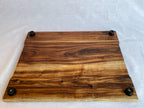The Find — Upcycled Solid Teak Charcuterie Board, Natural Knots, Handmade Cheese Serving