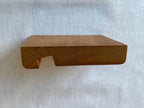 Solid Cherry Wood Phone Stand, Handmade Wooden Phone Holder for Desk or Kitchen, Minimalist Gift, Made in the Netherlands