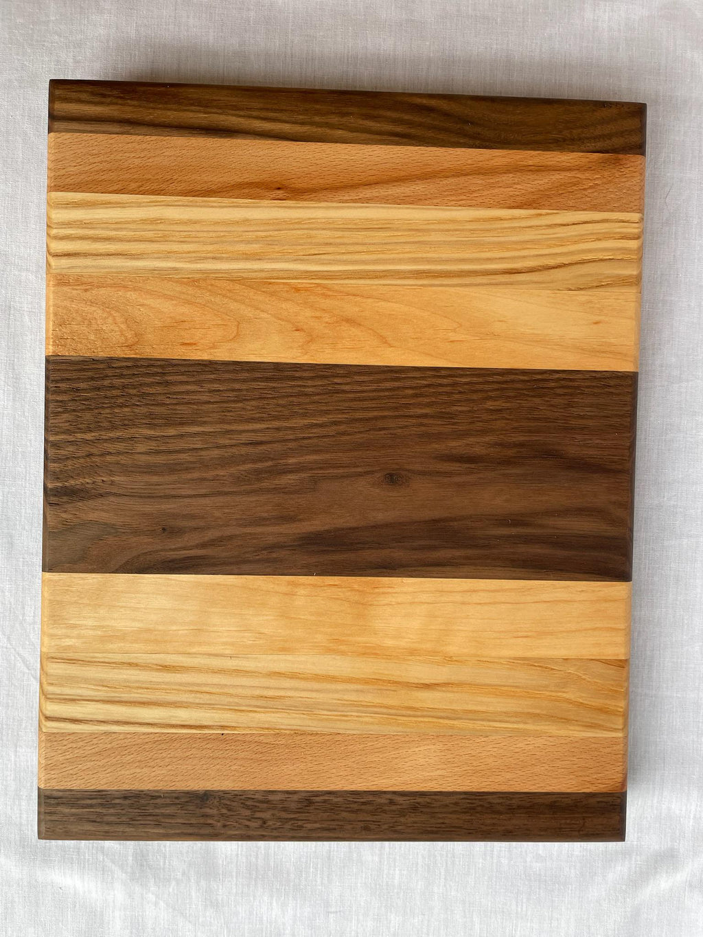 Phoenix' Daughter — Handmade Wood Cutting Board, Walnut Beech Ash Alder, Small Serving