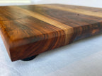 The Find — Upcycled Solid Teak Charcuterie Board, Natural Knots, Handmade Cheese Serving