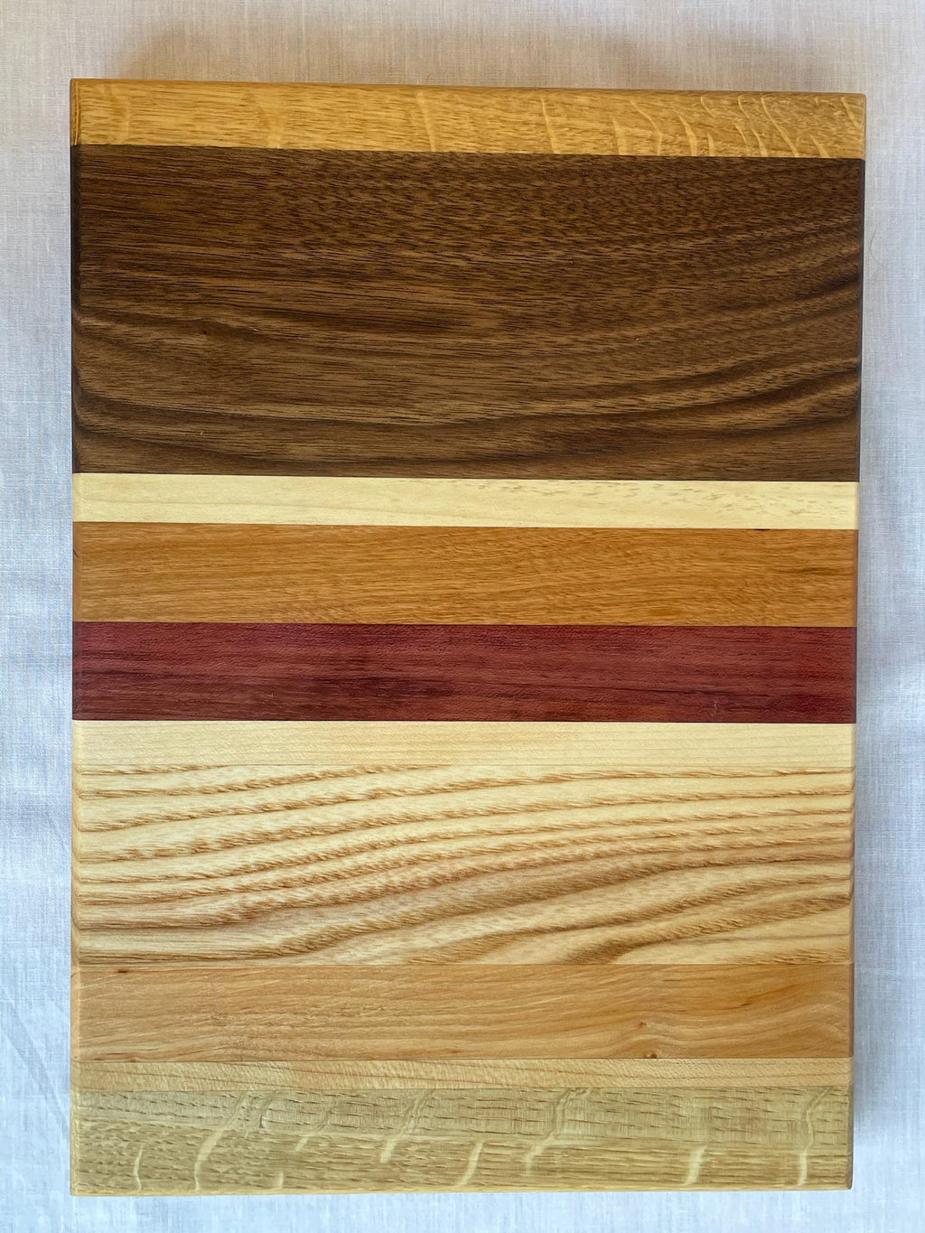 The Radical Set, Two Matching Charcuterie Boards with Purple Heart, Walnut and Cherry, Handmade Serving Gift Set, Made in the Netherlands
