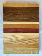 The Radical Set, Two Matching Charcuterie Boards with Purple Heart, Walnut and Cherry, Handmade Serving Gift Set, Made in the Netherlands