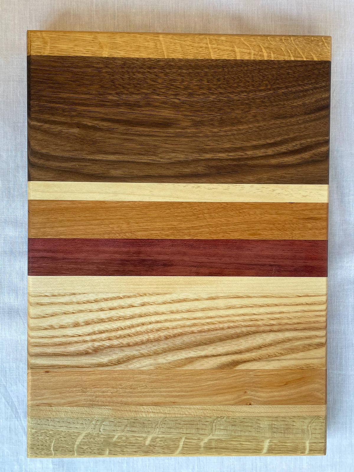 The Radical Set, Two Matching Charcuterie Boards with Purple Heart, Walnut and Cherry, Handmade Serving Gift Set, Made in the Netherlands