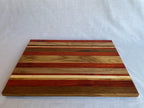 Sahara Handmade Wood Charcuterie Board — African Oak Padauk Maple Walnut, Cheese Serving