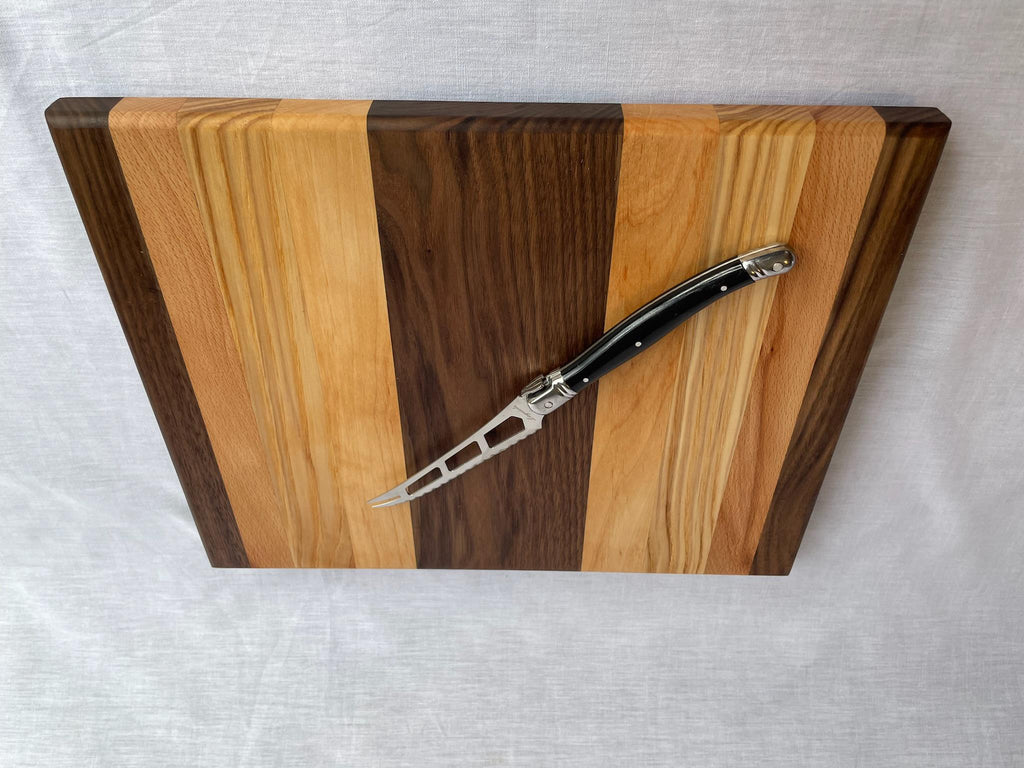 Phoenix' Daughter — Handmade Wood Cutting Board, Walnut Beech Ash Alder, Small Serving