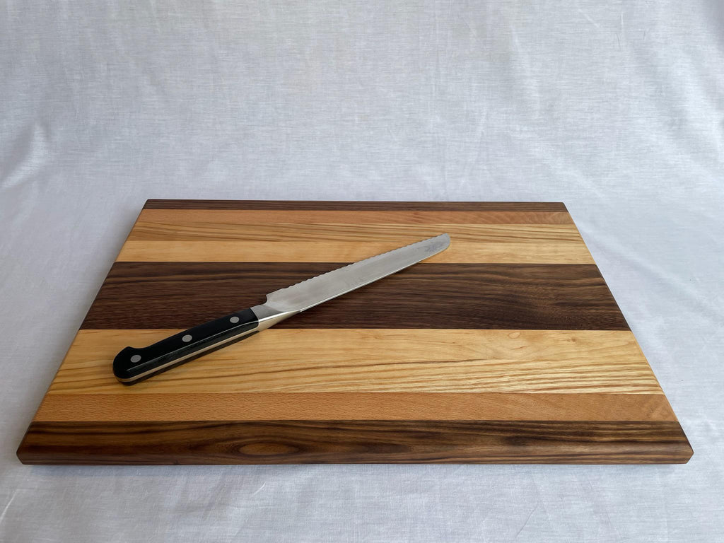 The Phoenix — Handmade Wood Charcuterie Board, Walnut Beech Ash Alder, Cheese Serving Platter
