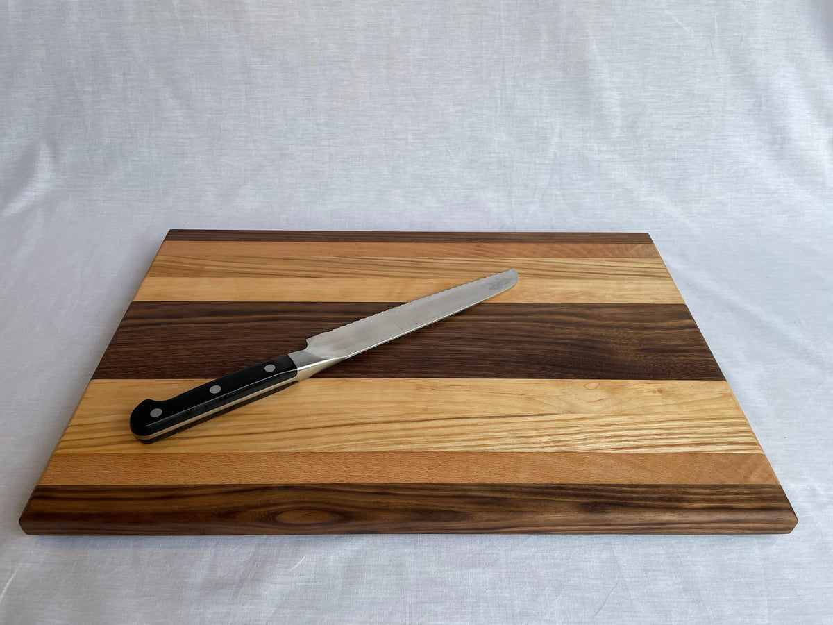 The Phoenix — Handmade Wood Charcuterie Board, Walnut Beech Ash Alder, Cheese Serving Platter