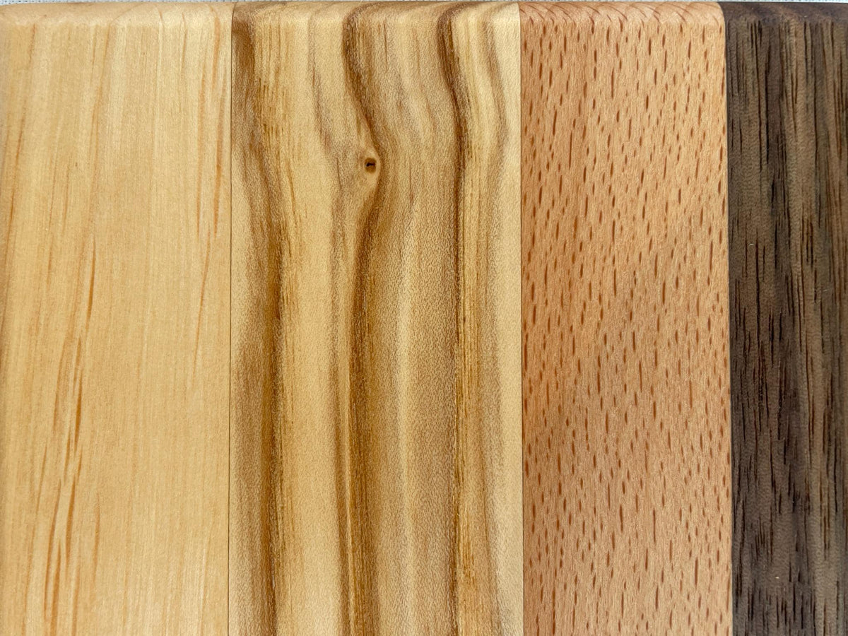 Phoenix Wood Coasters Set of 4 — Handmade Walnut Beech Ash Alder Drink Coasters