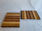 Eight-Wood Cutting Board, Lightweight Handmade Board in Oak, Cherry, Olive, Padauk & Walnut, Colourful Kitchen Gift, Made in the Netherlands