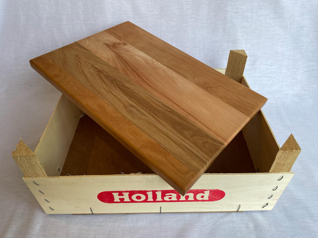Dutch Cherry, Oak and Beech Cutting Board, Handmade in the Netherlands