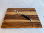 The Find — Upcycled Solid Teak Charcuterie Board, Natural Knots, Handmade Cheese Serving