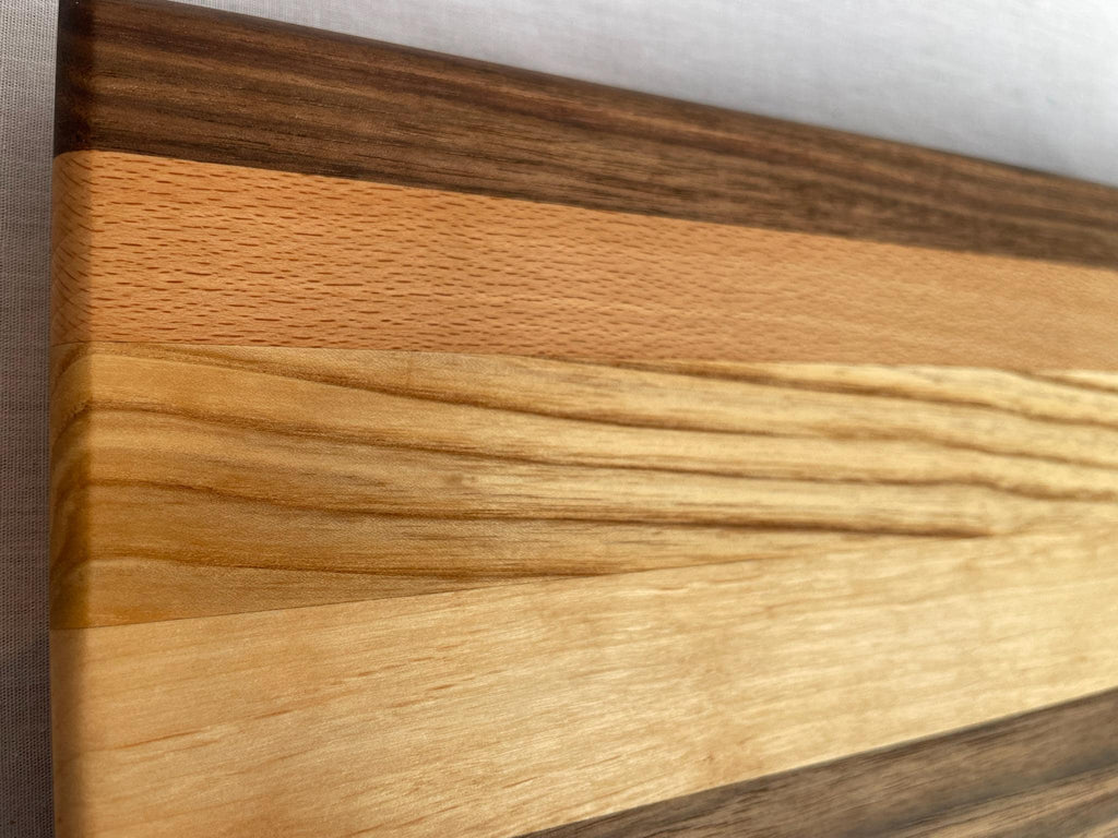The Phoenix — Handmade Wood Charcuterie Board, Walnut Beech Ash Alder, Cheese Serving Platter